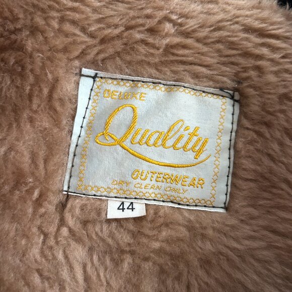 VINTAGE Authentic 1950s Wool Plaid Chore/Lumberjack Jacket SZ 42 - Picture 4 of 8